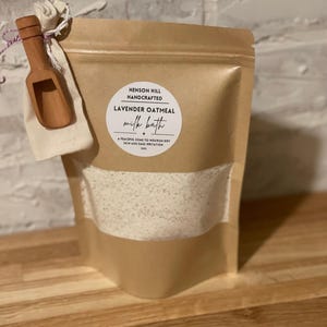Lavender Oatmeal Milk Bath Soak