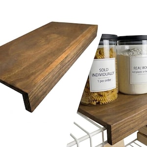Wooden Wire Rack Shelf Cover by Crafted Palm: Stylish Upgrade & Made in the USA