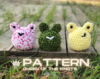 Frog Pattern, Crochet Frog Pattern, Amigurumi Plushie Animal, Porky Frog, Cute Frog, Kawaii, Digital PDF Instal Download