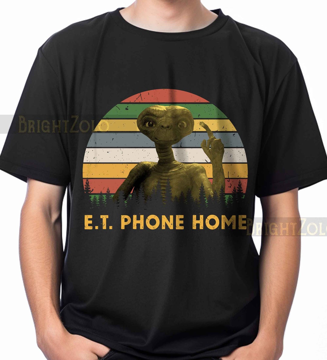 E.T. e.t. Phone Home. Sunset Vintage Retro Tshirt, Sweatshirt, Hoodie