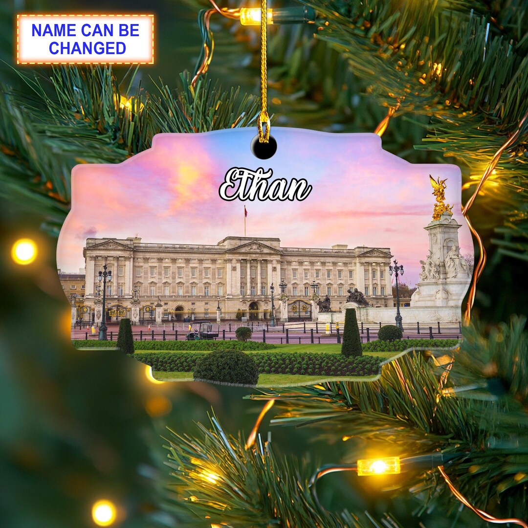 カスタムネーム入りバッキンガム宮殿パーソナライズオーナメント