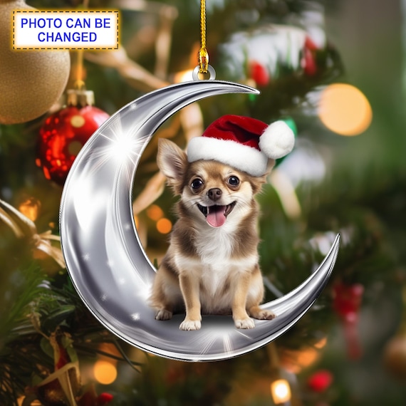 Décorations De Sapin De Noël En Acrylique, Double Impression Animal à Suspendre Pour Sapin De Noël, Décoration D'intérieur, Cadeaux Pour Enfants (lapin