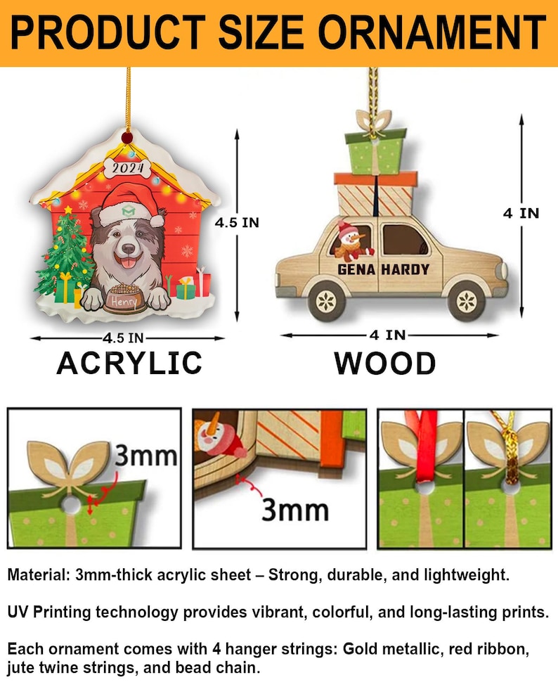 Custom Name Transport Aircraft Personalized Ornament, Christmas Tree