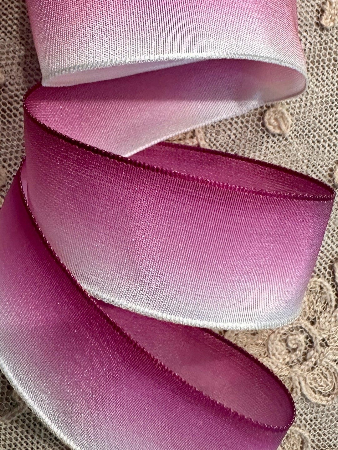 Odden Ribbon Vintage French Woven Ombre Ribbon - Etsy