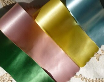 Lustrous Double Faced Satin Vintage Ribbon