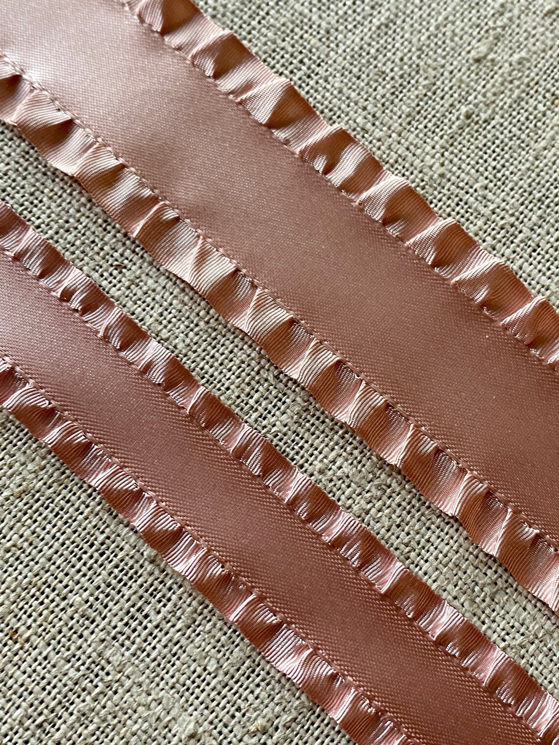 Mokuba Ruffled Satin Ribbon - Etsy UK