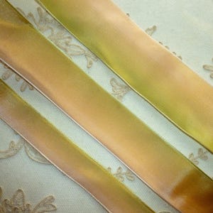 Apricot Green Ombre Ribbon