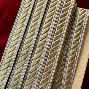 Antique Gold Metal and Cotton Trim