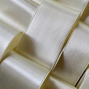 Mokuba Quality Cream Satin Ribbon