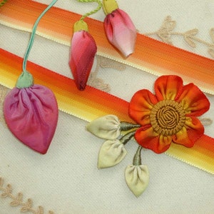 Vintage Ombre Grosgrain for Flowers and Buds