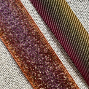 Two Different New Old Stock French Ombre Ribbons