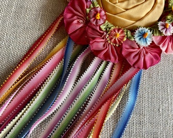 Picot Ombre Ribbon for Ribbon Work and Embroidery