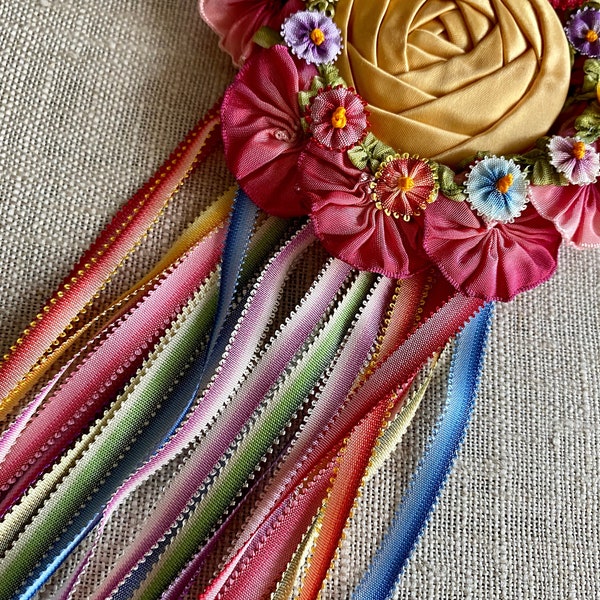 Picot Ombre Ribbon for Ribbon Work and Embroidery