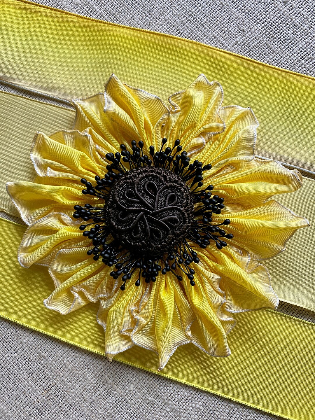 French Yellow Ombre Vintage Ribbons by the Yard - Etsy