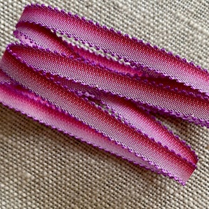 Picot Ombre Ribbon for Ribbon Work and Embroidery