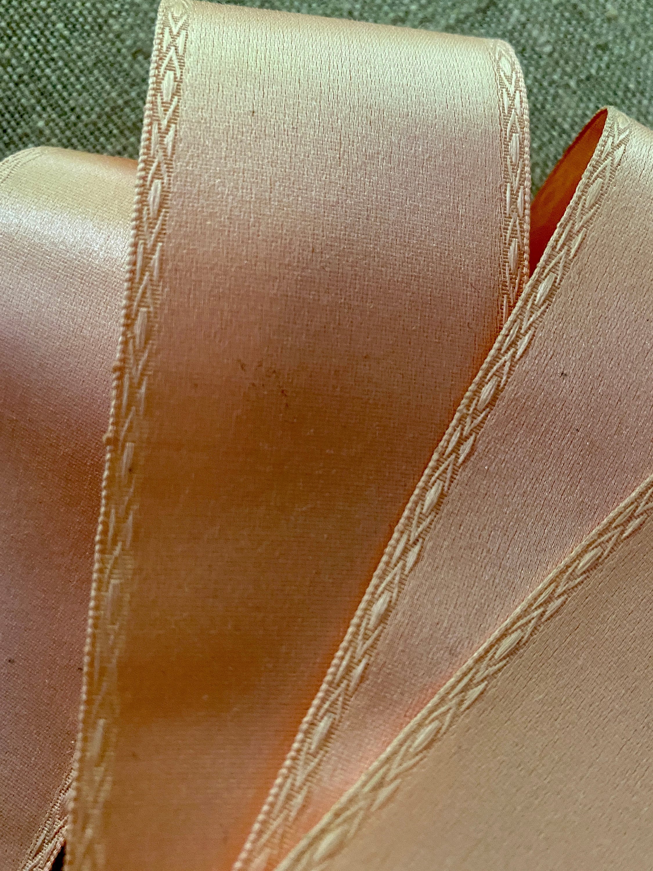 Slub Ribbon Ballet Pink Silk Satin Antique Ribbon - Etsy
