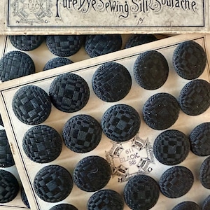 Antique French Silk Soutache Buttons