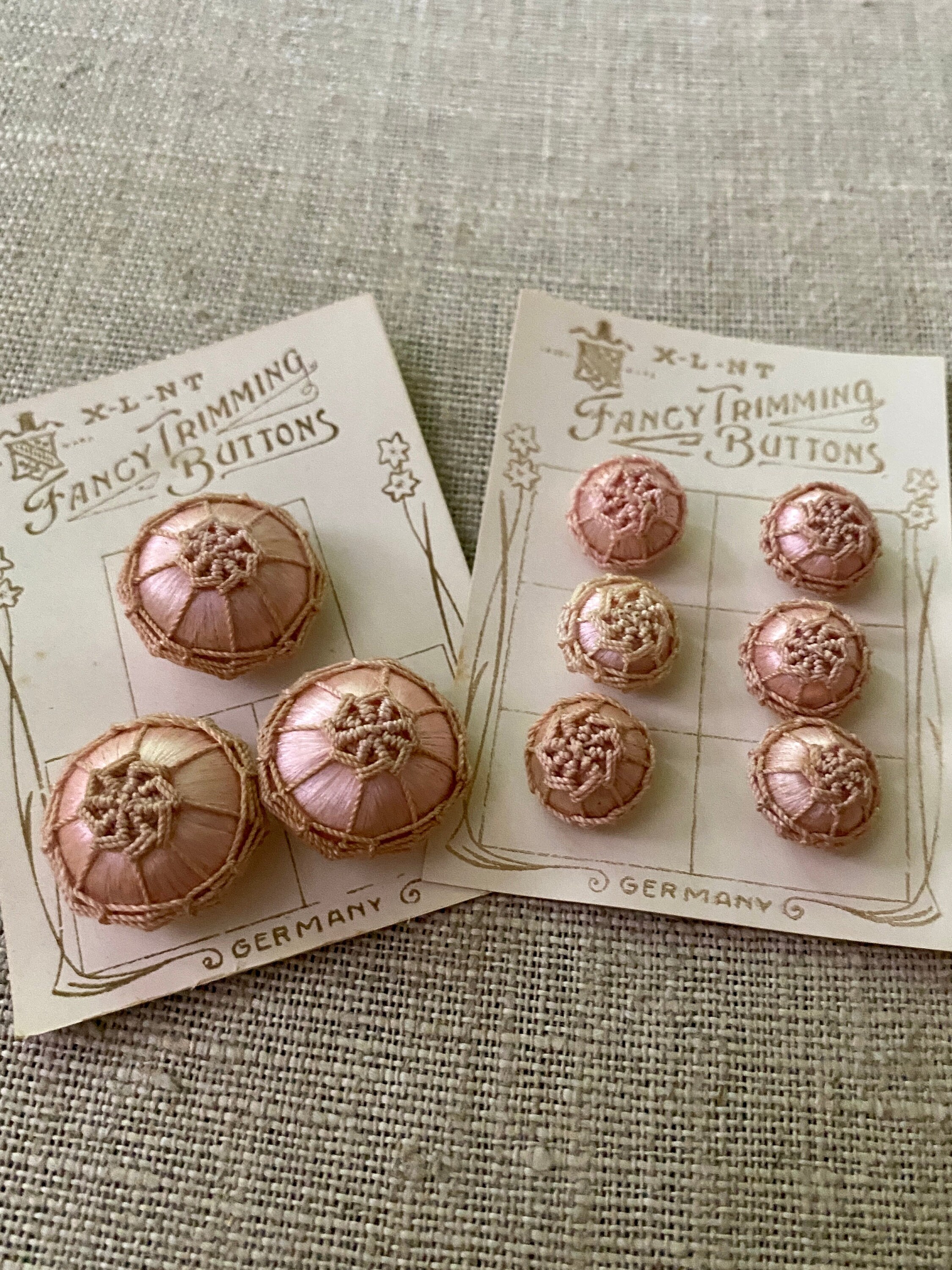 Antique Silk Passementerie Buttons With Needle Lace Cord Detail - Etsy