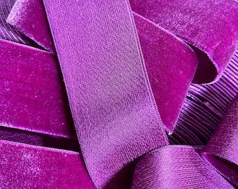 Velvet Satin Backed Vintage Ribbon