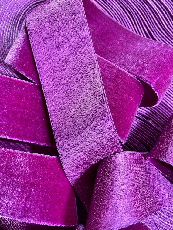 Velvet Satin Backed Vintage Ribbon