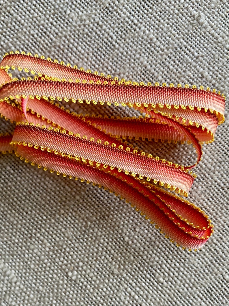 Picot Ombre Ribbon for Ribbon Work and Embroidery