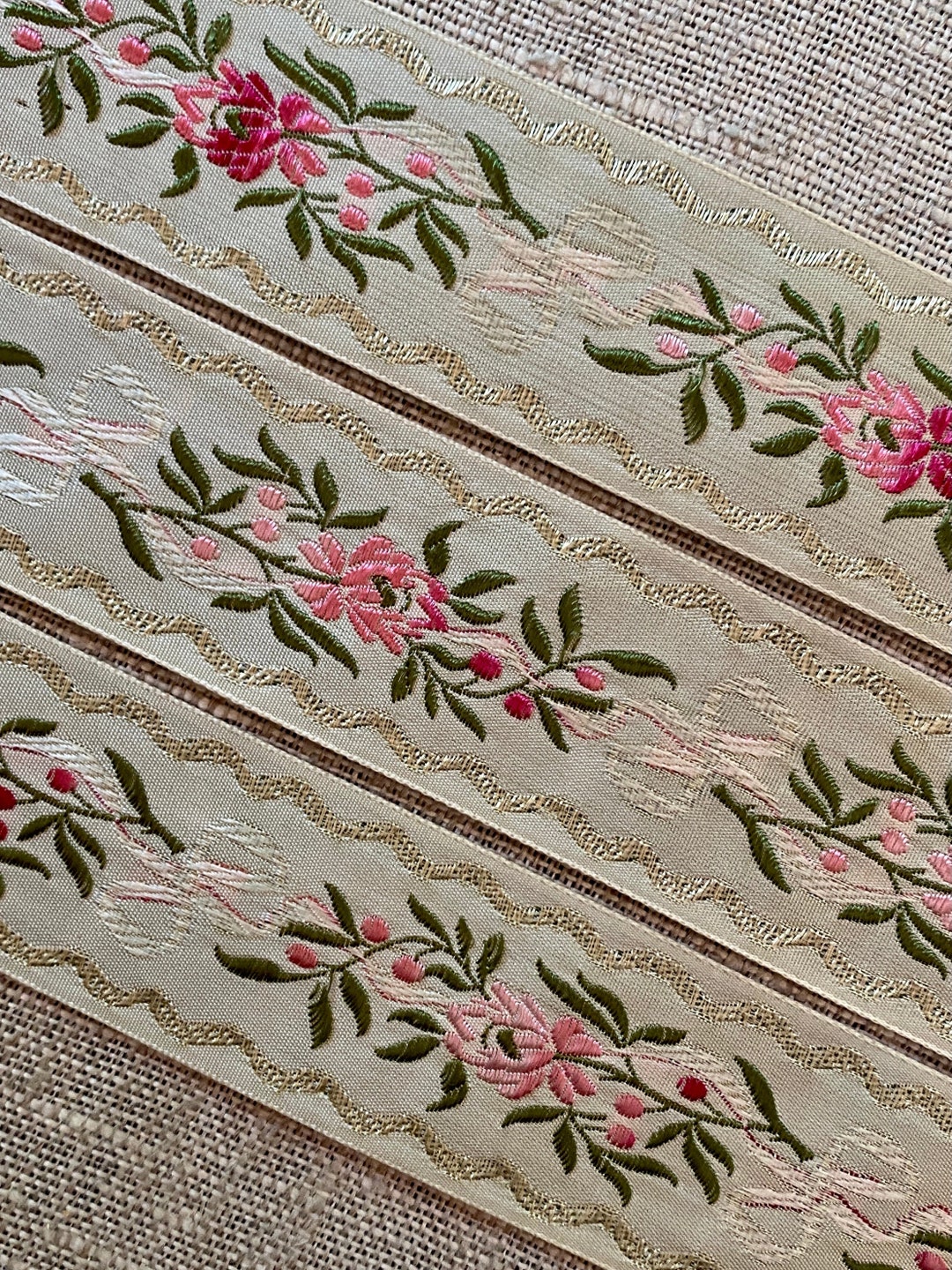 Antique French Ribbon Ombre Flowers & Bows - Etsy