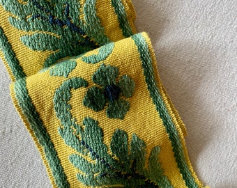 Antique French Ombre Trim Blue and Green