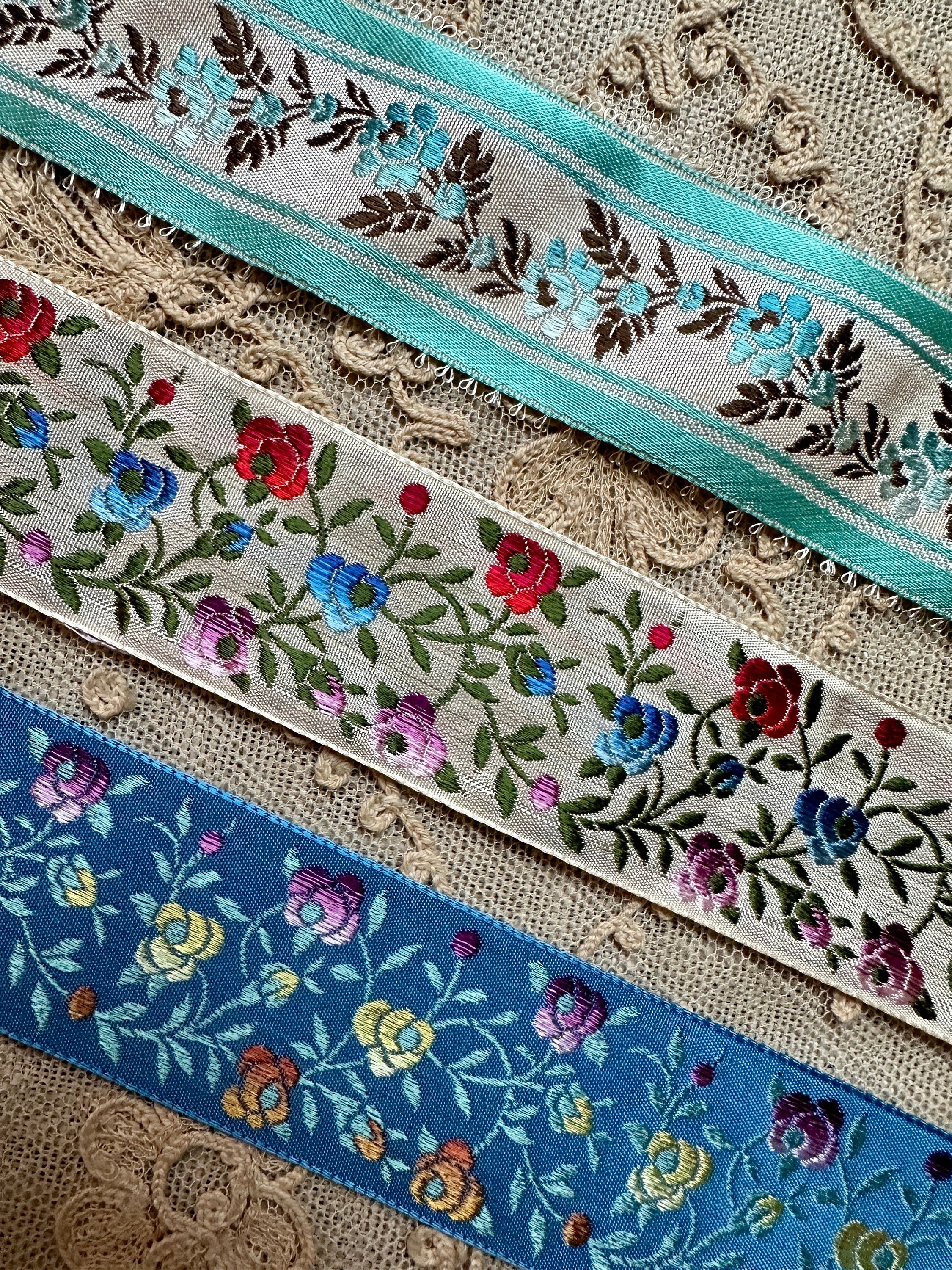 Vintage French Ribbons Four Different - Etsy