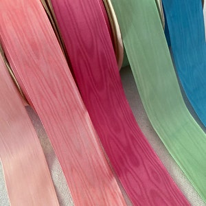 Vintage Moiré Ribbon in Five Different Colors