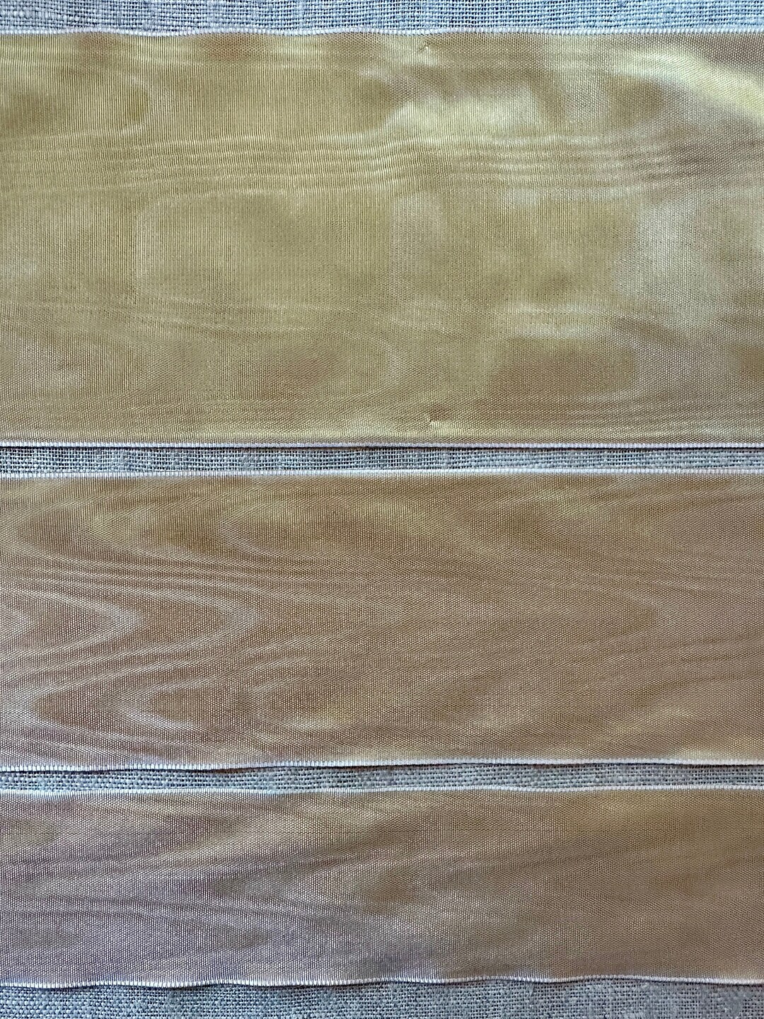 Moiré Ribbon in Four Different Widths Spring Wheat - Etsy