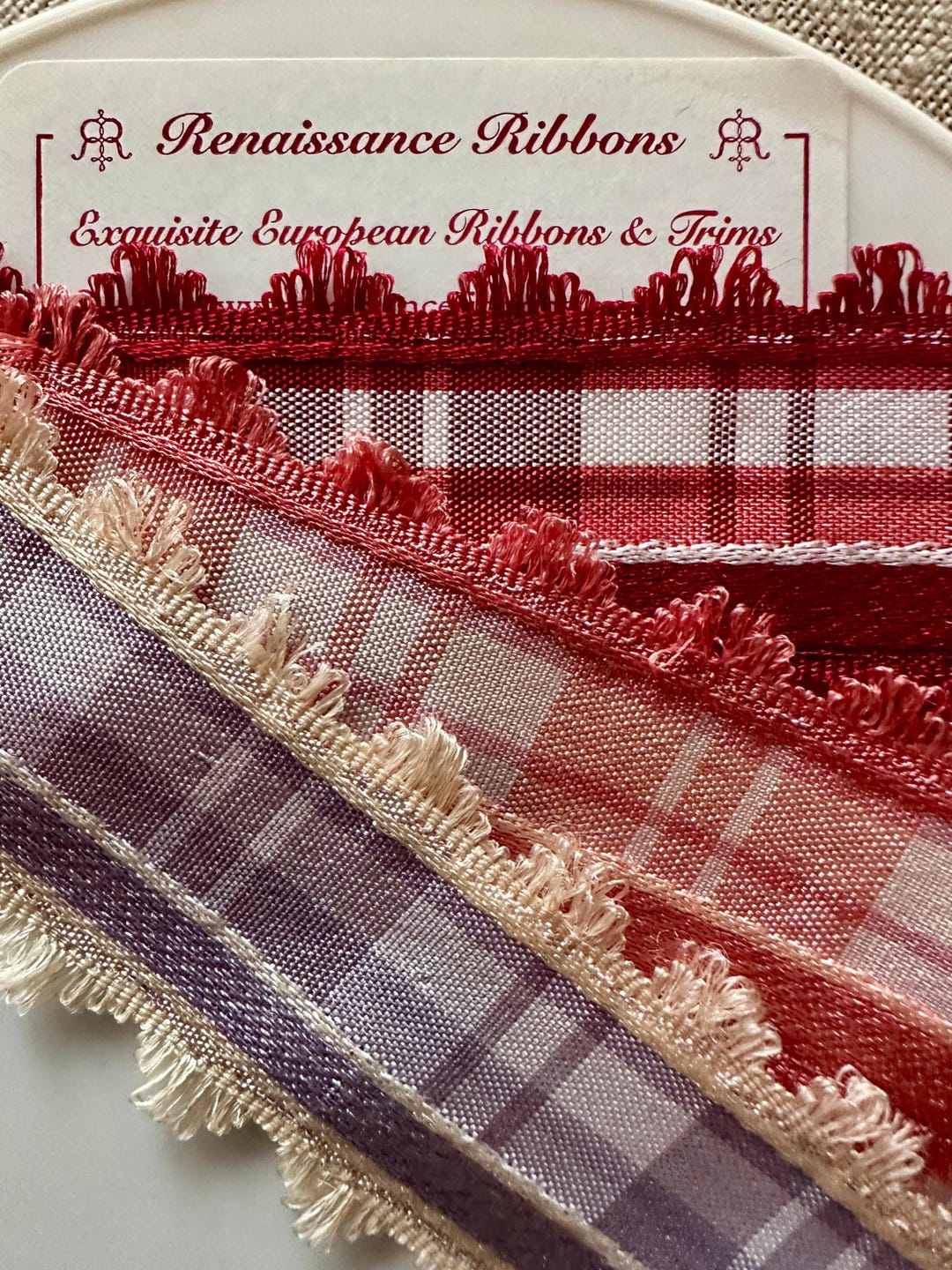 French Word Ribbon Vintage French Ribbons Three Different Colors - Etsy