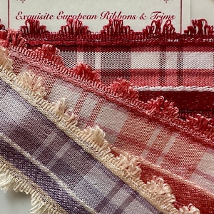 Vintage French Ribbons Three Different Colors