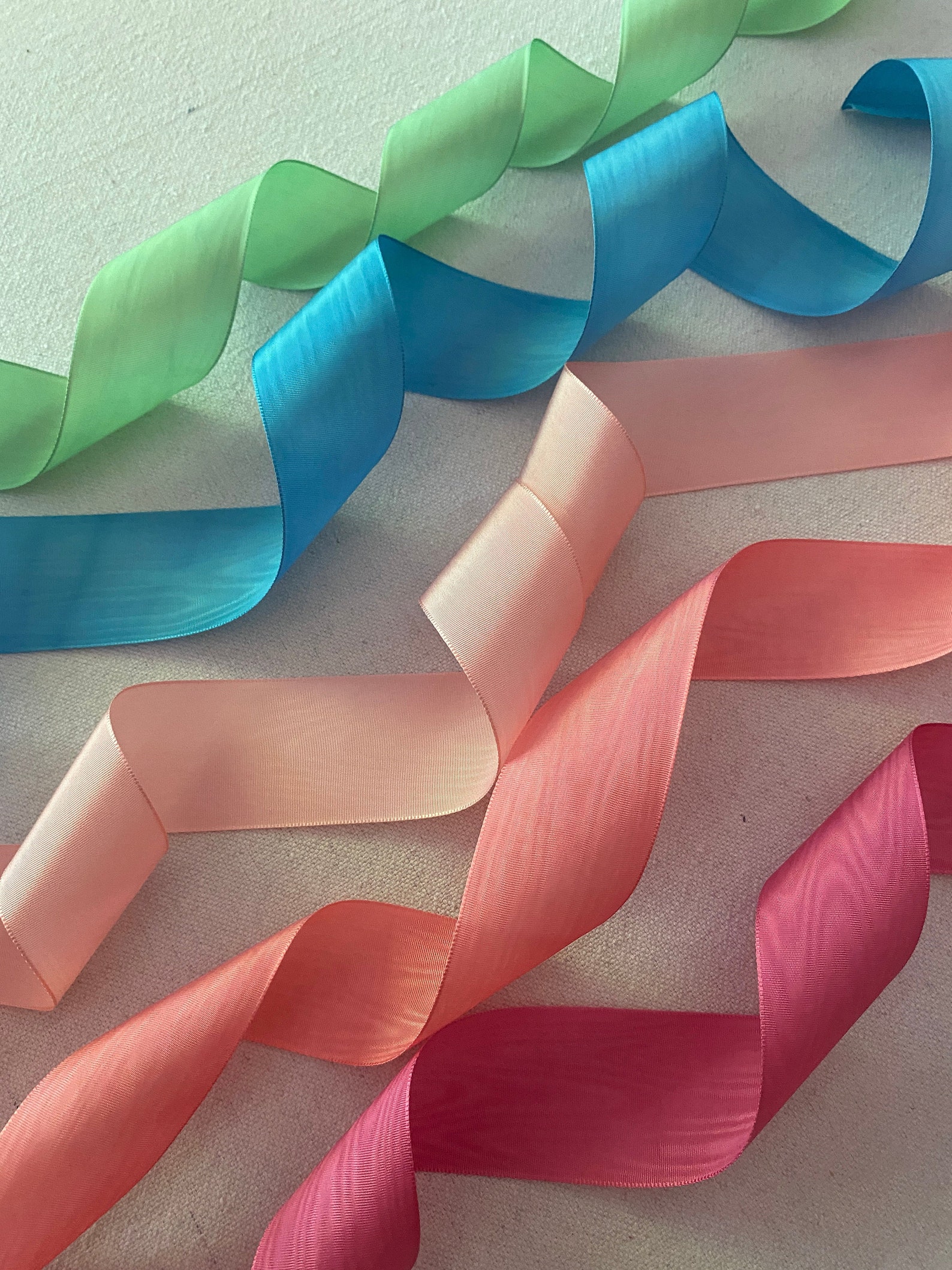 Vintage Moiré Ribbon in Five Different Colors - Etsy