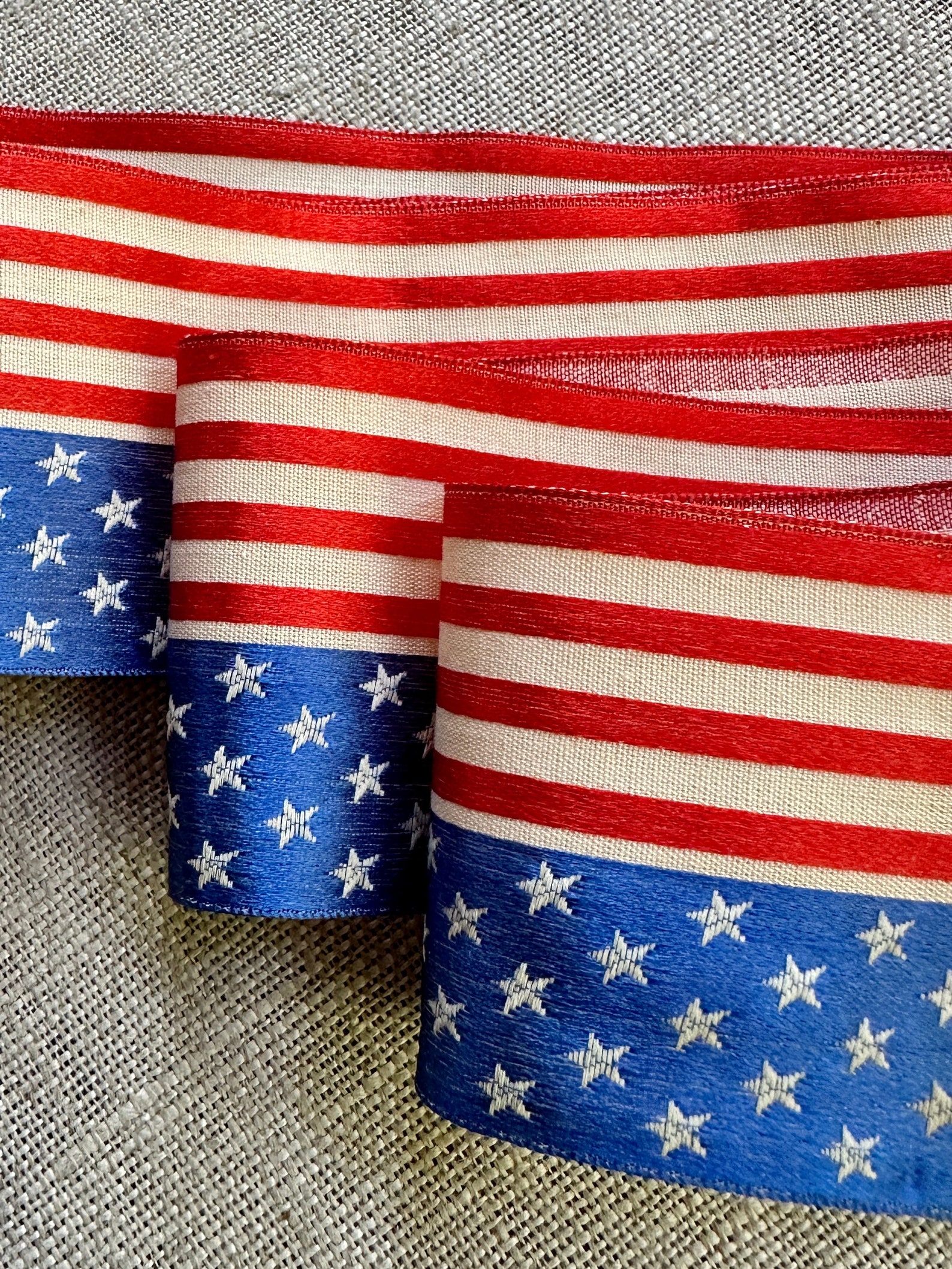 Antique Silk Patriotic Ribbon by the Yard - Etsy