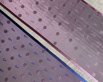 Antique French Ribbon in Lavender with Satin Edges