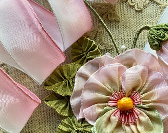 Pink to Light French Ombre Ribbon