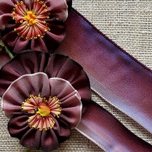 French Ombre Ribbon Iridescent with Wired Edges