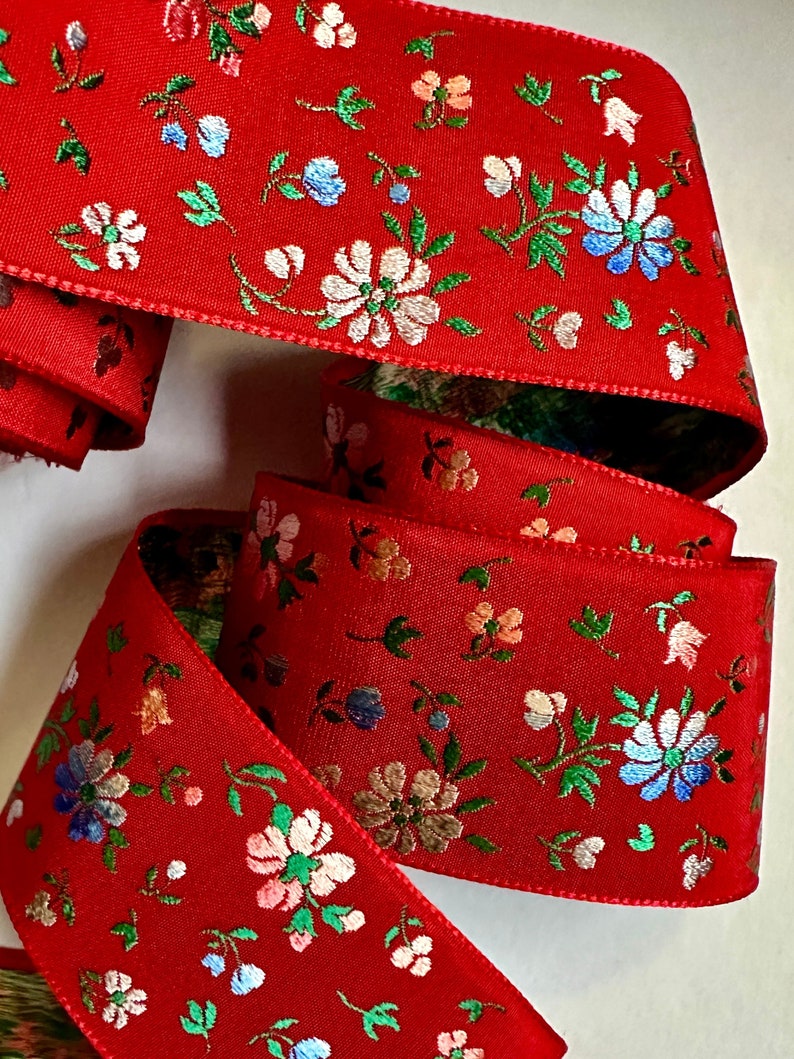 French Word Ribbon Vintage French Ribbons Four Different - Etsy