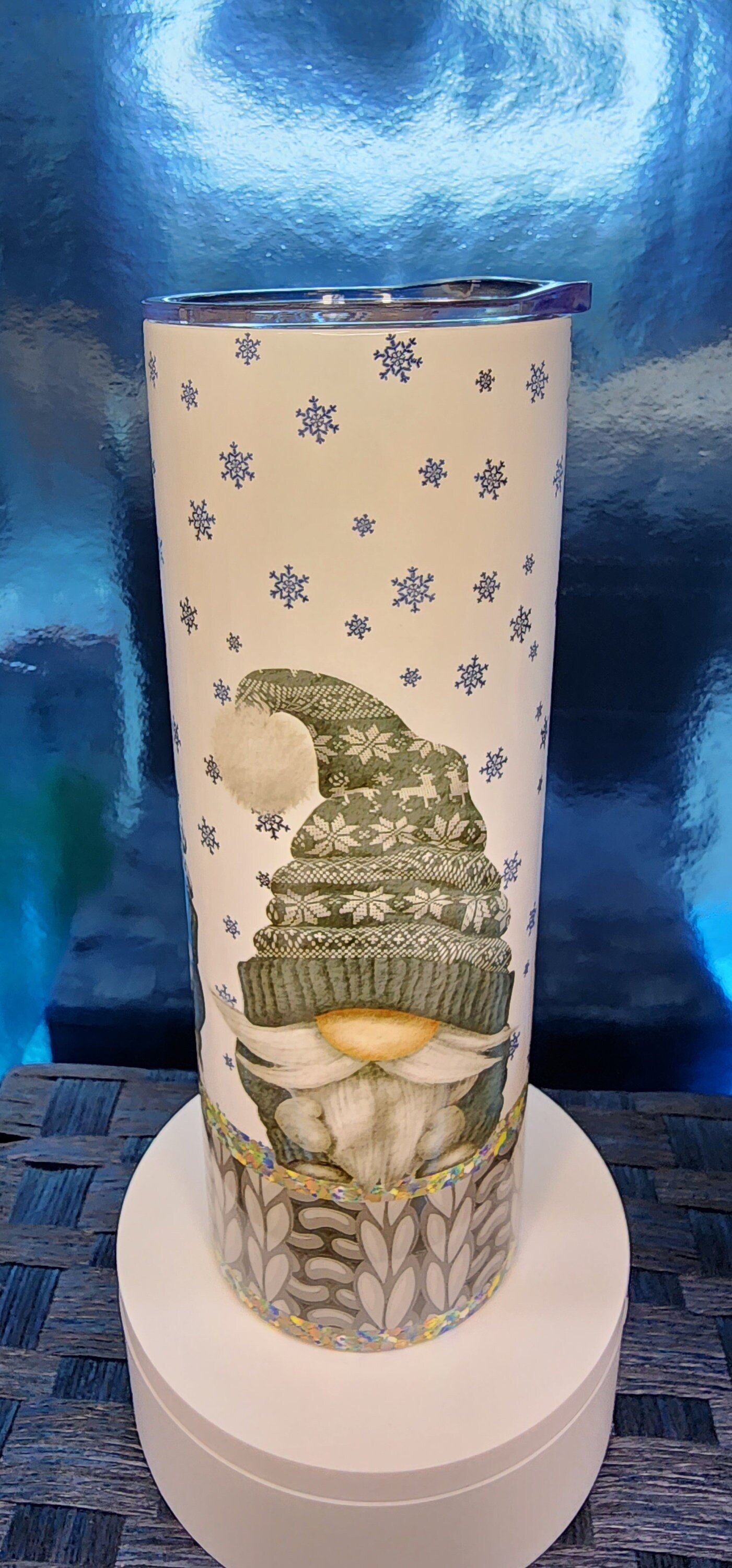 Gnome Xmas Tumbler, Gnome Lover Gifts, Tumbler With Straw Gift for Women, Gnome Cup With Name, Gnome Cup for Her, Personalization.