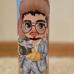 Debi Tirar Mas Fotos tumbler | Bad Bunny 2025| DTMF New Album Tumbler | Bad Bunny new album cover tumbler | Nuevo 2025