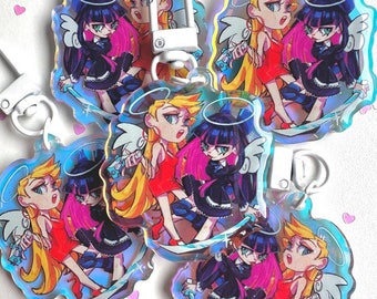 Höschen und Strumpf Acryl Charm Schlüsselbund