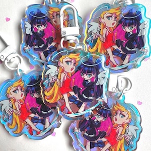 Panty and Stocking Acrylic Charm Keychain