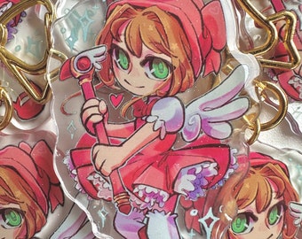 Magisches Mädchen Card Captor Sakura Acryl Charm Schlüsselanhänger