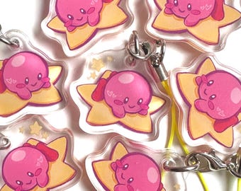 Kirby Stern Acryl Charm Schlüsselbund