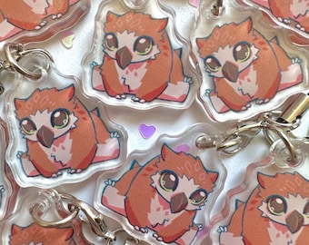 Owlbear baby cub Baldurs Gate 3 Small Acrylic Phone Charm
