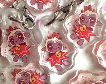 Cult of the Lamb Small Acrylic Phone Charm Keychain