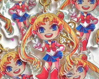 Magisches Mädchen Sailor Moon Acryl Anhänger Schlüsselanhänger