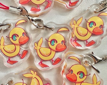Princess Tutu Duck Aheru Small Acrylic Phone Charm Keychain