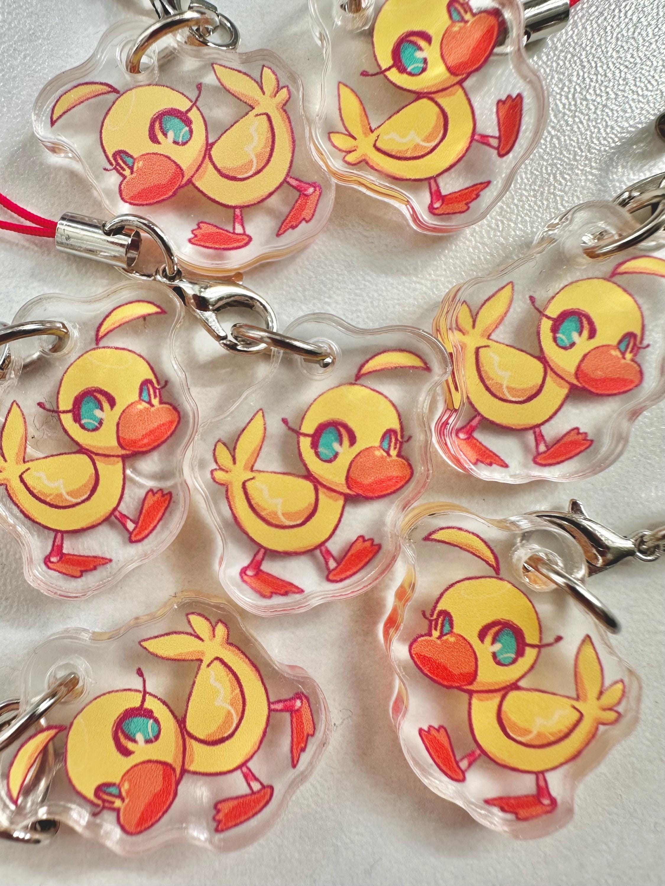 Princess Tutu Duck Aheru Small Acrylic Phone Charm Keychain