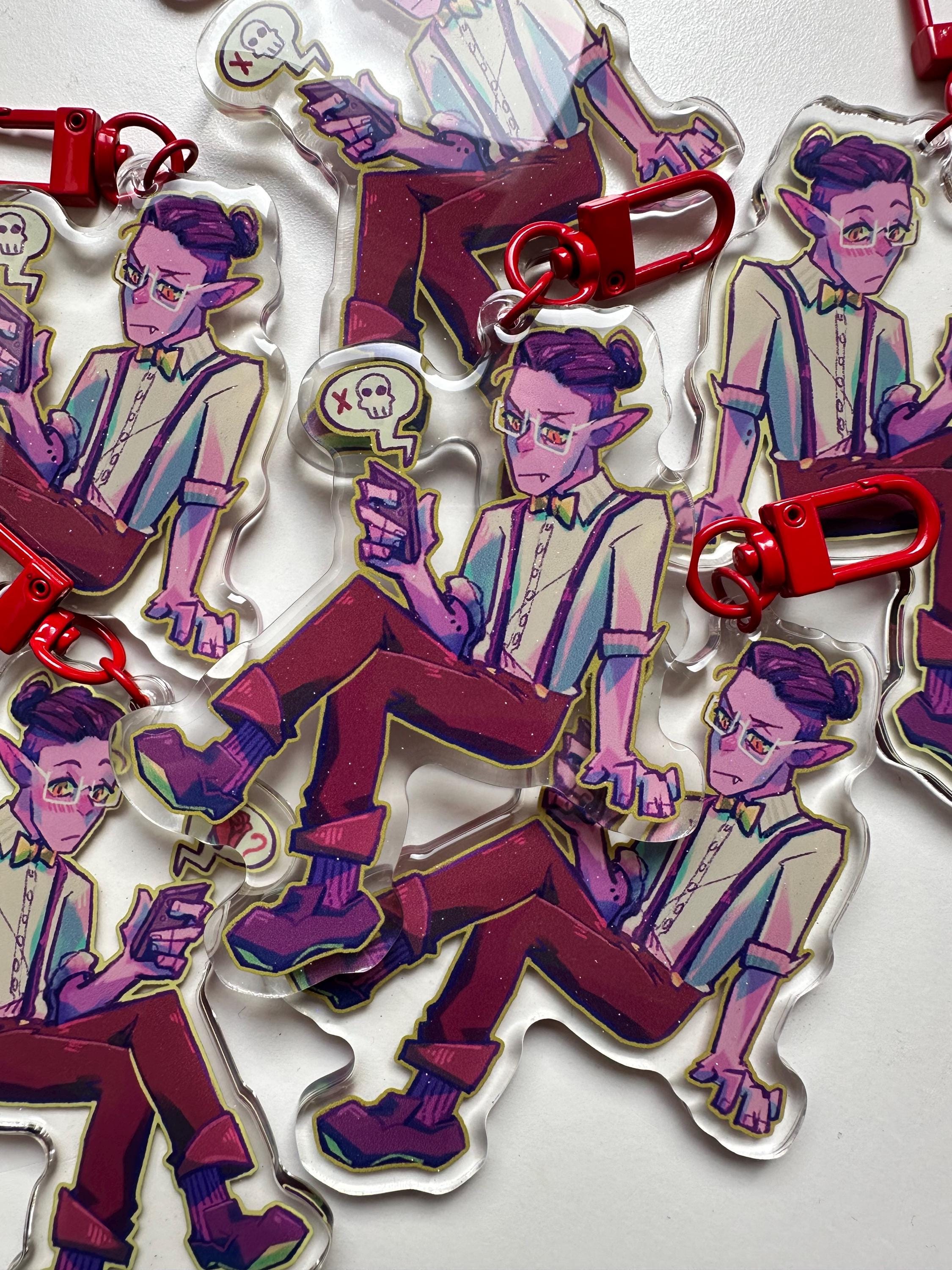 Liam De Lioncourt Monster Prom Acrylic Keychain Charm Monster Con